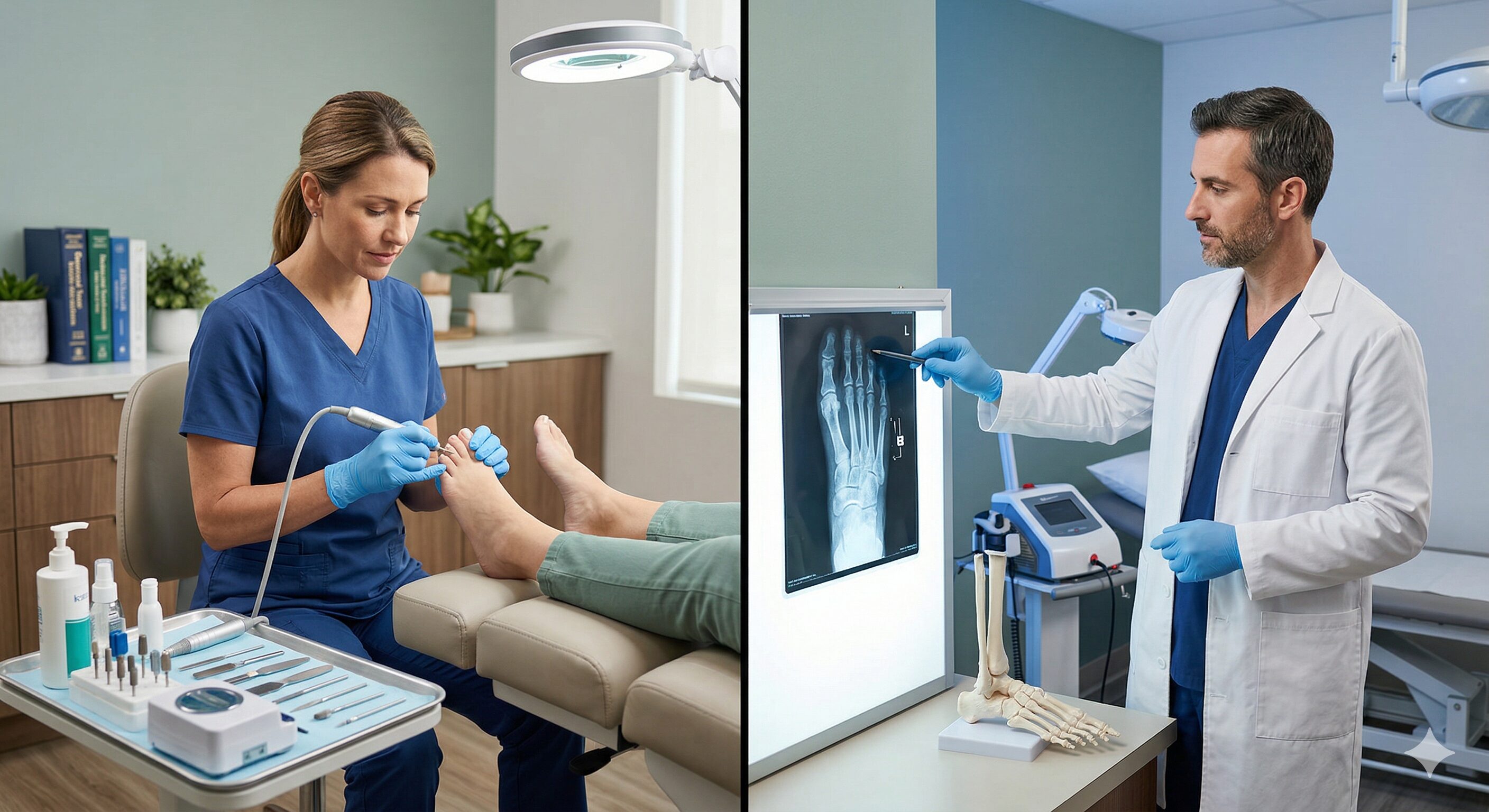 Busting the myth of medical licensing in the podology niche. Podolog and Podiatrist